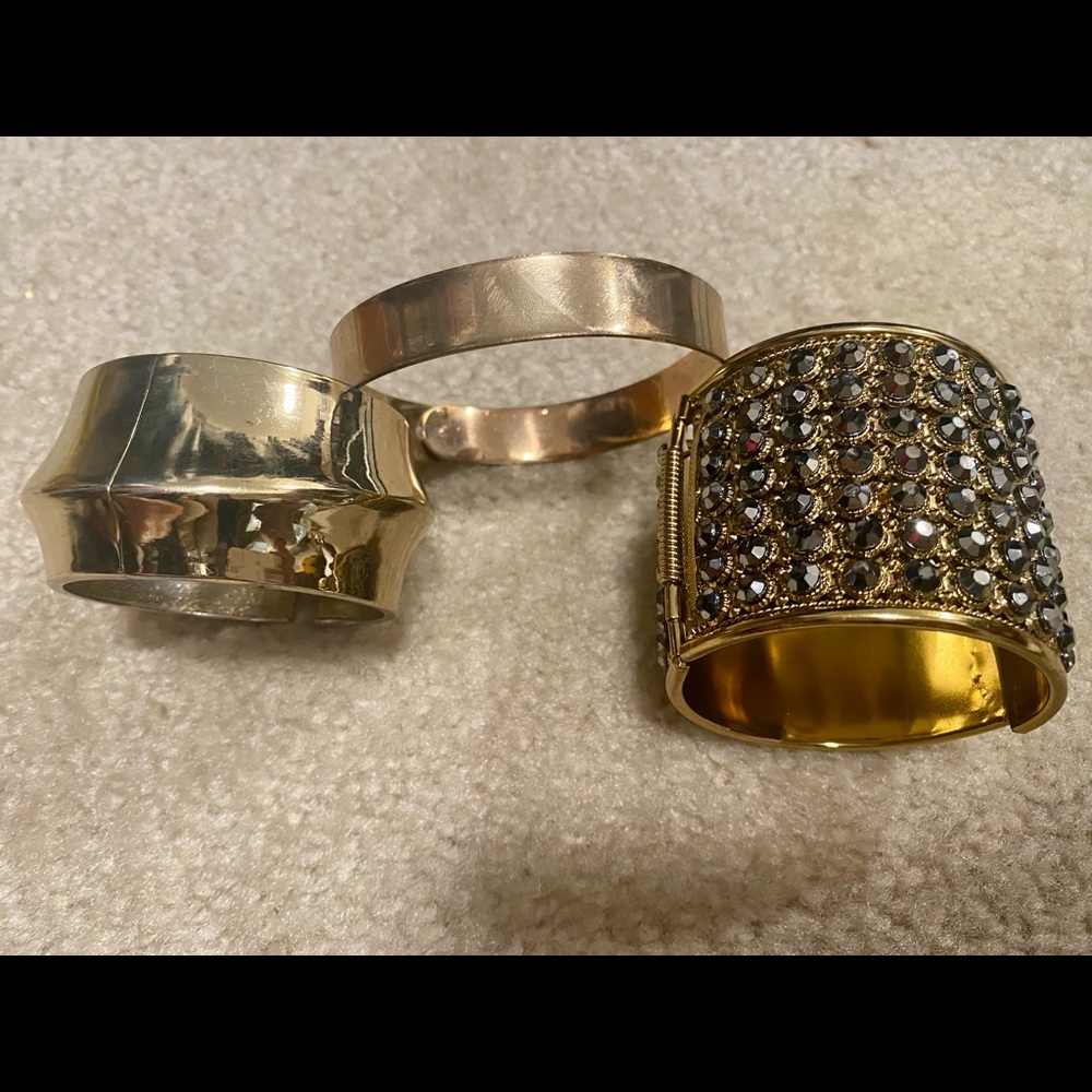 Three Piece Bracelets. Different shop and size.
